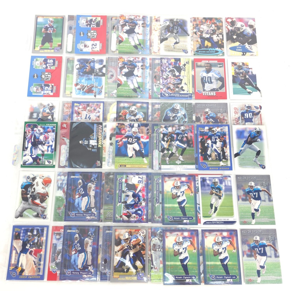 Tennessee Titans‎ 72 Football Cards Dyson Mason Kearse Rolle Bishop 90s 00s NFL